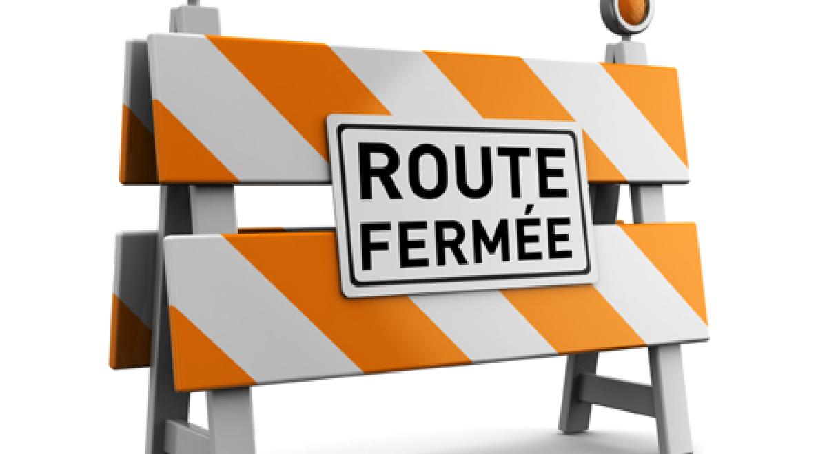 route fermee
