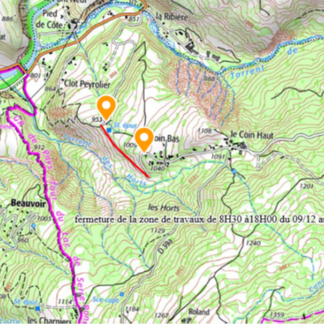 plan de localisation des travaux