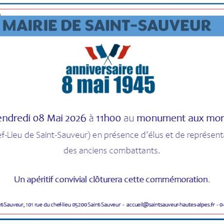 Cérémonie commémorative du 8 mai 2026
