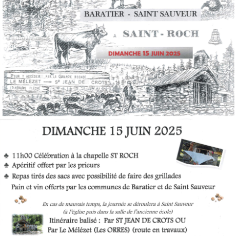 Fête de Saint Roch 15 juin 2025