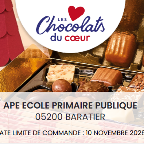 Vente de chocolats de noël