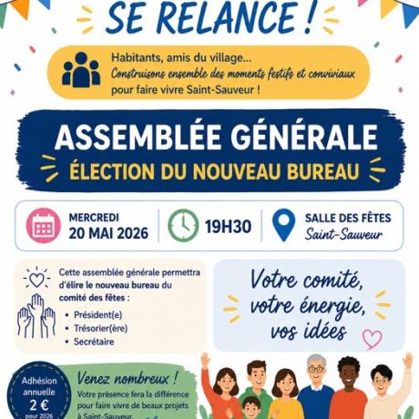 Assemblée générale du comité des fêtes 2026