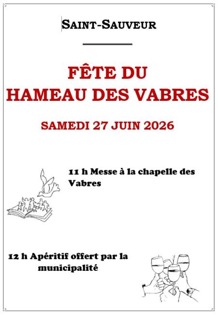 fête du hameau des Vabres samedi 27 juin