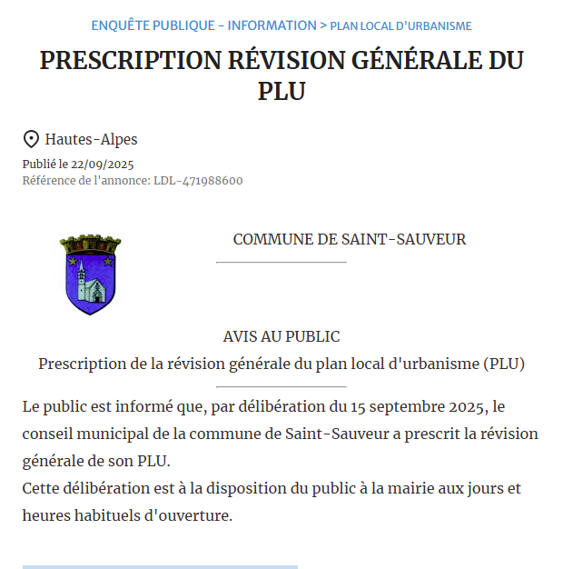 Annonce DL 2025