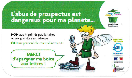 autocollant stop pub pour boîte à lettre, visuel